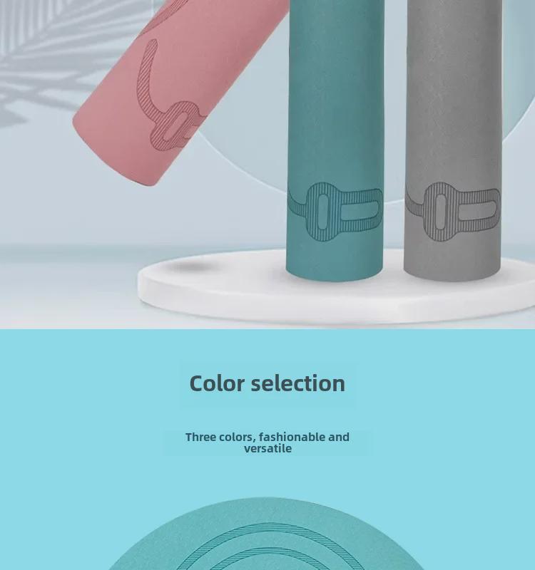 Круглая скакалка и коврик для йоги TPE: Звукоизолирующая, ударопрочная подушка для фитнеса, танцев и упражнений в помещении