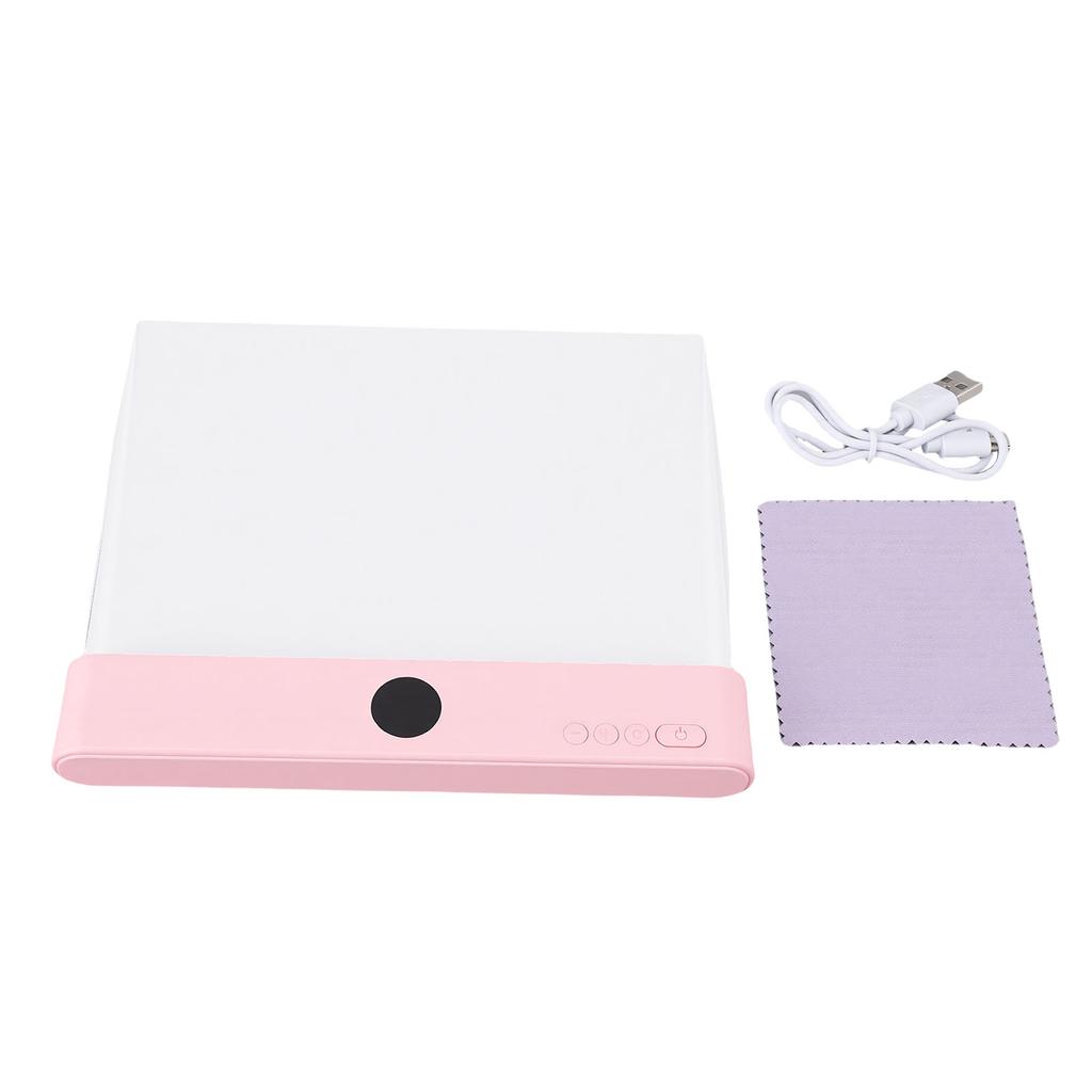 Book Light USB Rechargeable LED Flat Reading Light Panel Plate Lamp 1200mAh Battery for Readers Kids Women Men