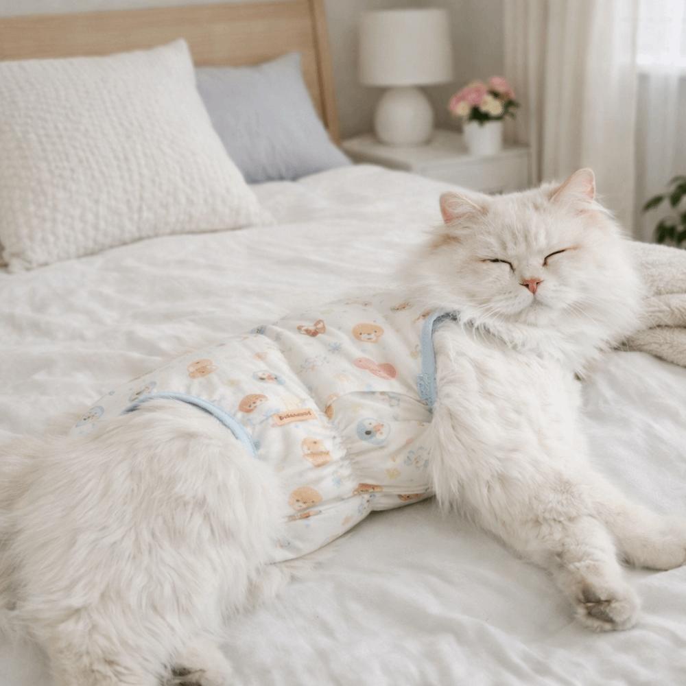 High Elasticity Cat Sterilization Suit Breathable Pet Anti-Licking Vest  Pet Estrus Period