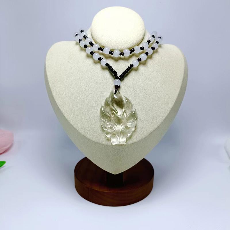 1 шт. Подвеска в виде лисы, модное ювелирное украшение, ожерелье на удачу, универсальная ручная работа, цепочка для свитера, стекло