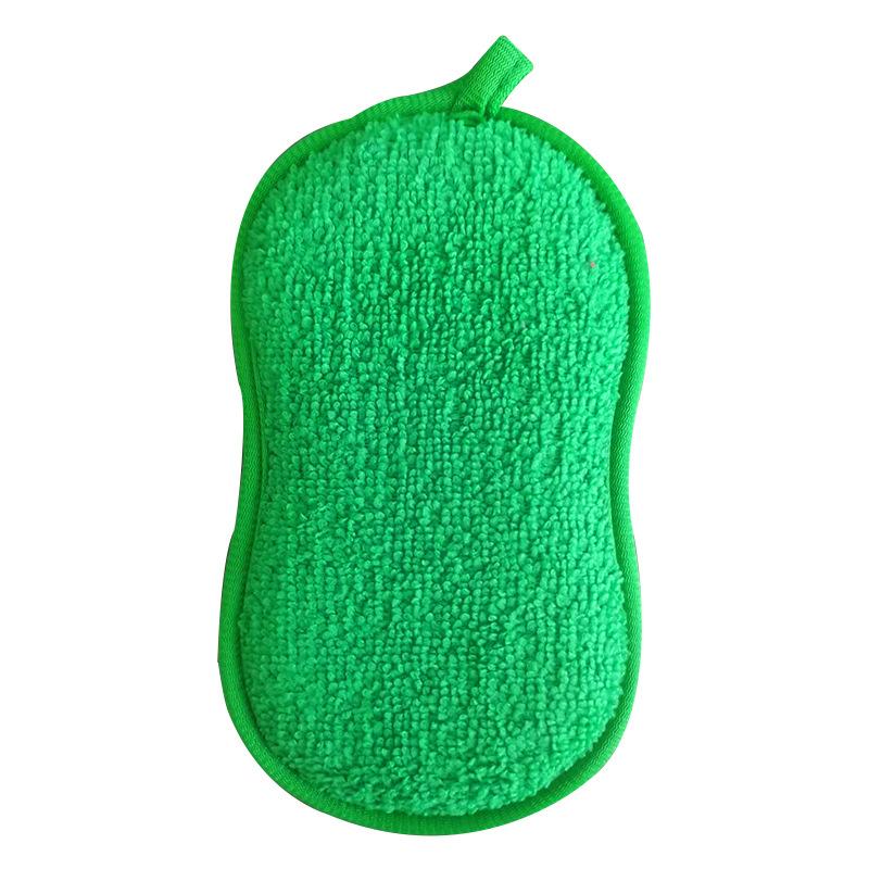 1 шт. кухонная губка для мытья посуды, не царапающая губка из микрофибры, скребок для кухонной домашней уборки, кастрюль, посудомоечных машин