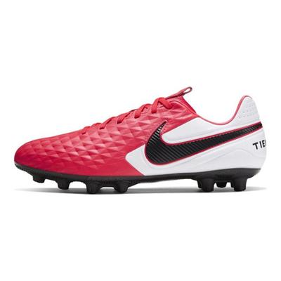 Tiempo Legend 8 Pro Круглый носок Шнуровка HG (Резиновые короткие шипы) Нескользящие Прочные Футбольные Бутсы Мужские Футбольные Бутсы Черно-Красные AT6135-606