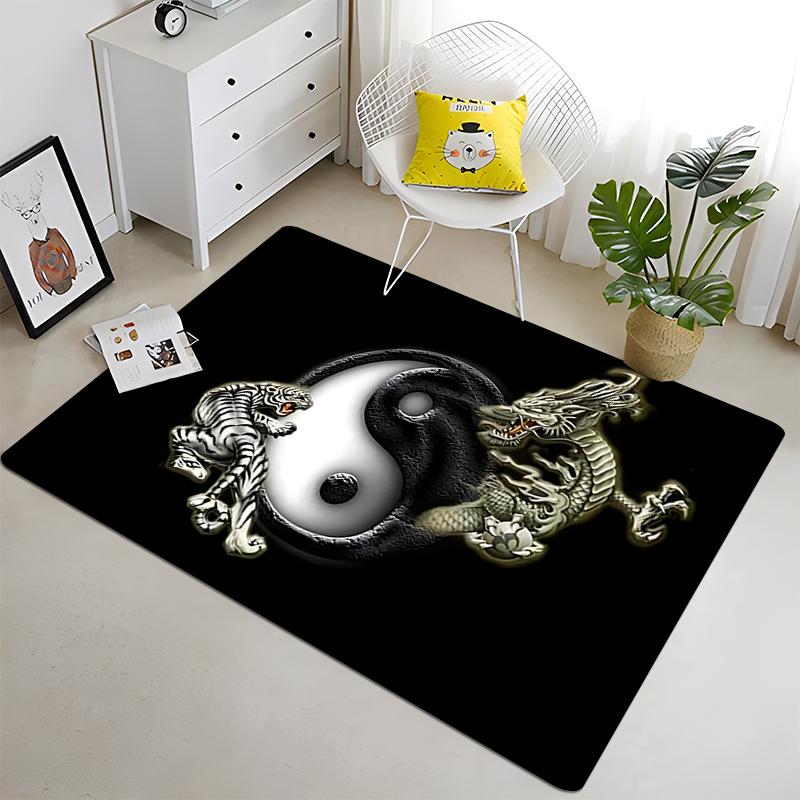 Современный китайский дракон Тай Чи багуа Инь Ян коврик для гостиной ковер для детей игровой домашний деко напольный коврик и ковры