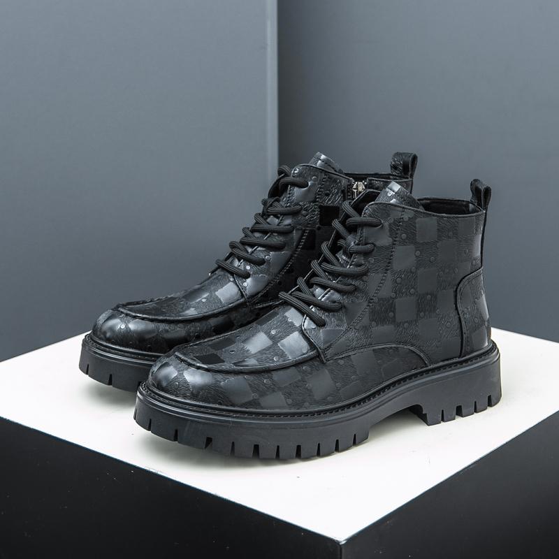 Мужские ботинки Chukka, водонепроницаемые кожаные повседневные ботинки Oxford на шнуровке, повседневная обувь для мужчин