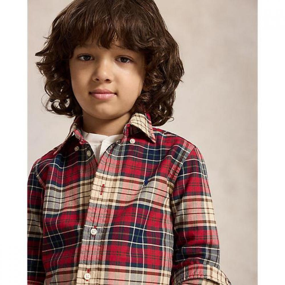Polo Ralph Lauren Boys Plaid Cotton Oxford Shirt Cwpowovb6820724999