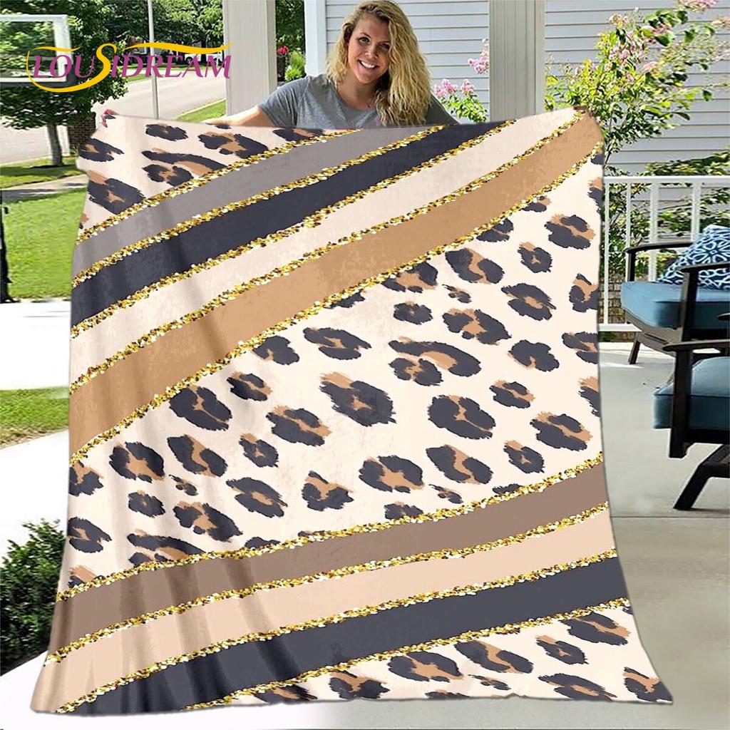 Классическое одеяло с леопардовым принтом, фланелевое одеяло, теплое одеяло для гостиной, спальни, кровати, дивана, подарок для путешествия