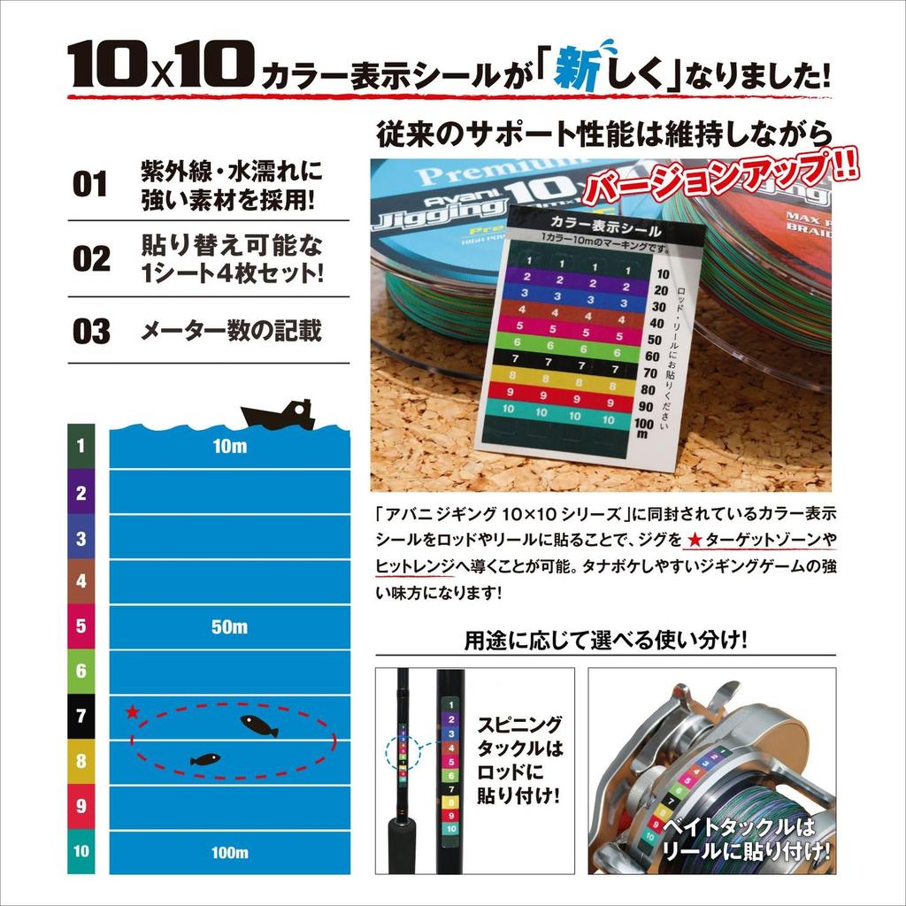 Varivas PE Line Avani Jigging 10×10 Max Power PE X8 300m No. 6 85lb 8 Pieces 10 Colors