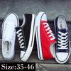 35-46 Canvas Men's Shoes Denim Lace-up Casual Men's Shoes Breathable Women's Flat Canvas Shoes