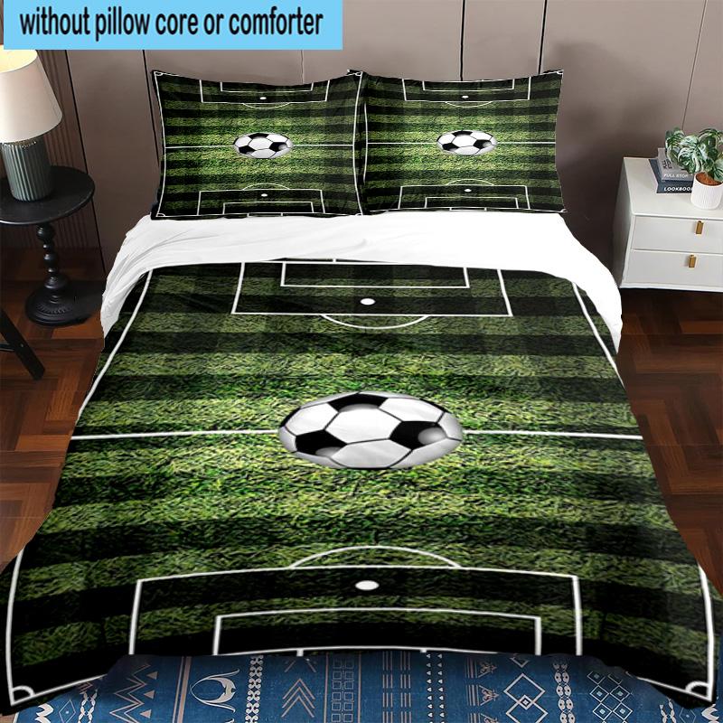 3PCS Basketball On Fire And Ice 3pcs Bedding,Including 3PCS Duvet Cover And 2pcs Pillowcases Perfect for Christmas,Ideal for Bedroom, Dormitory