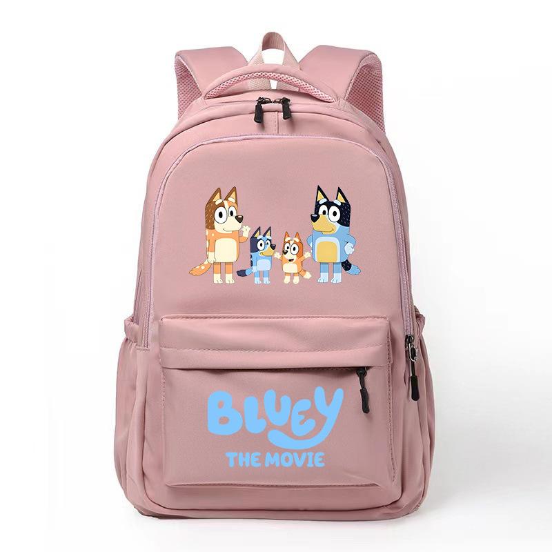 Забавный мультяшный рюкзак в стиле Bluey College, школьный рюкзак для отдыха, снижающий нагрузку на ученика