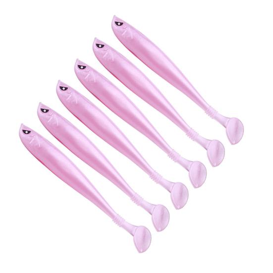 6Pcs Fishing Lure Soft Baits Set Simulation T-Tail Swimbait Professional Bionic Bait Reusable Freshwater Saltwater Artificial Bait Bass Fishing Lures