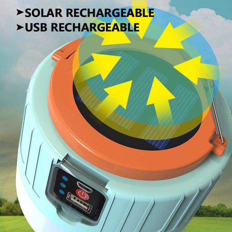 Светодиодная солнечная зарядная лампа, энергосберегающая лампа, лампа для ночного рынка, мобильная уличная лампа для кемпинга, отключение солнечной энергии, аварийное освещение