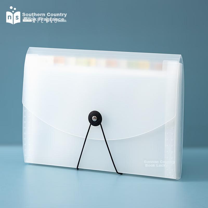 Receipt Organizer Folder, Large Capacity Accordion File Holder for Bills, Receipts, Invoices & Classified Documents, Transparent