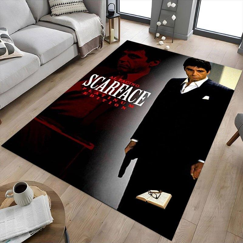 1 шт. Коврик для офисного кресла Scarface, Мягкий, Удобный, Всесезонный, Идеально подходит для дома, спальни или офисного декора, Идеальный подарок для