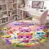 1pc Super Kitties Adventures1 Print Round Carpet Chair Round Carpet Suitable for Bedroom Living Room Home Decorative Carpet
