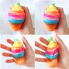 1Pcs Colorful Jumbo Kawaii Cute Style Phone Straps Rainbow Ice Cream Squishy Charm