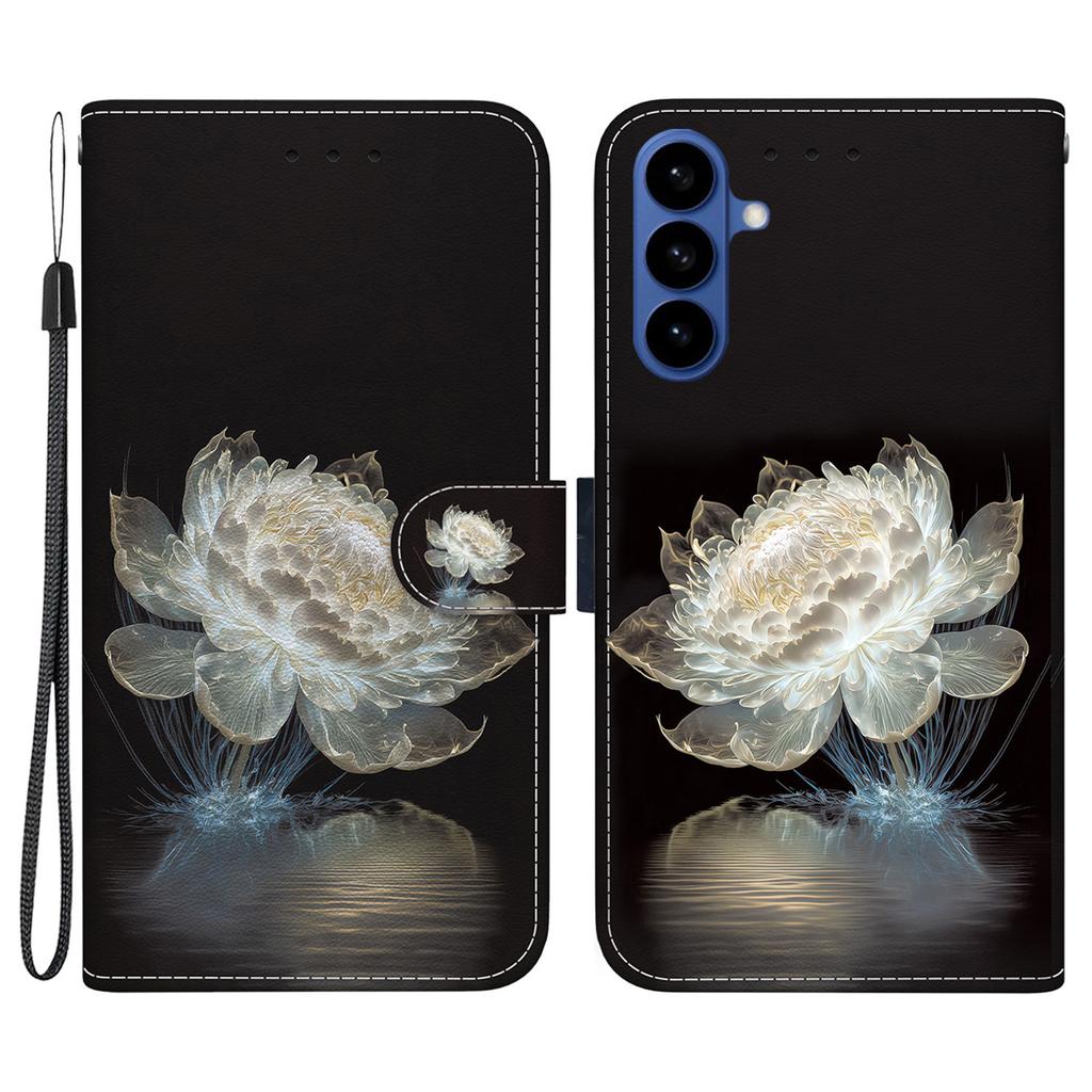 For Samsung Galaxy S26+ Wallet Phone Case Anti-Drop Pattern Printing Leather Flip Cover with Strap
