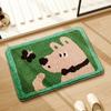 Kawaii Penguin Plush Bathroom Rug, Creative Cartoon Animal Design Non-slip Mat For Home Entryway Indoor Aesthetic Decor