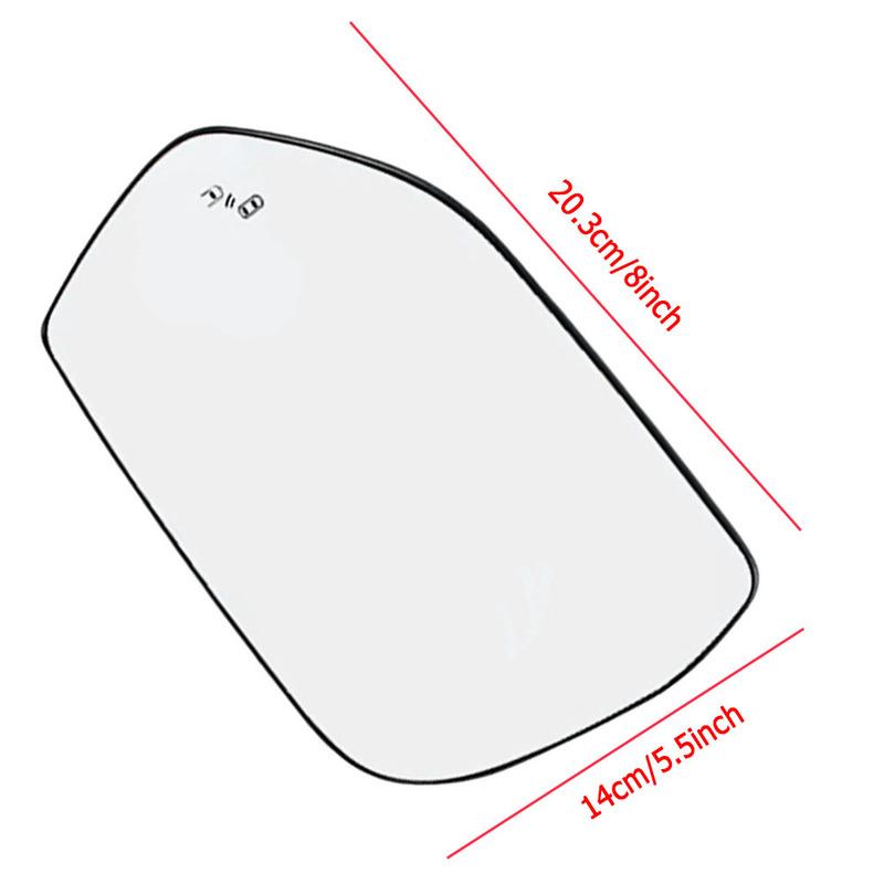 Car Rear View Side Mirror Glass with Blind Spot Left/Right Replacement for Ford Explorer