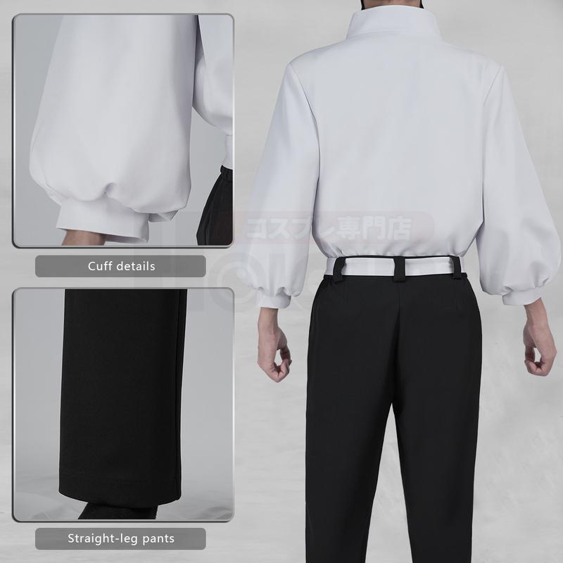 HOLOUN Jujutsu JJK Manga Anime Yuta Okkotsu Cosplay Costume Wig Jacket Black Pants Uniform Rose Net Synthetic Halloween