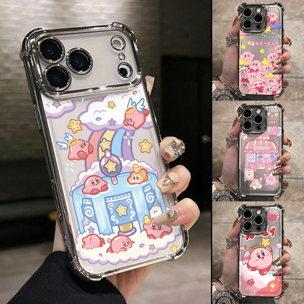 Pink K-Kirbys Phone Case for Xiaomi Redmi Note 15 14 13 12 14C 13C 12C 10C Pro Plus 4G 5G Anti-drop Transparent Cover
