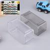 1 шт. Коробка-витрина для автомобиля Прозрачная пыленепроницаемая коробка для хранения Без литой модели автомобиля Детская модель автомобиля из сплава Коробка для хранения