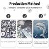 Pearl painting kit Dolphin theme handmade DIY home decoration painting
