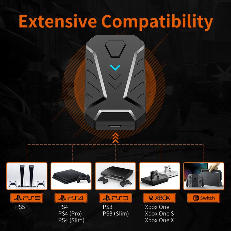 GAMWING MIX Master 7-в-1 клавиатура и мышь консольный контроллер-конвертер адаптер для работы PS3/PS5/Xbox One/Switch