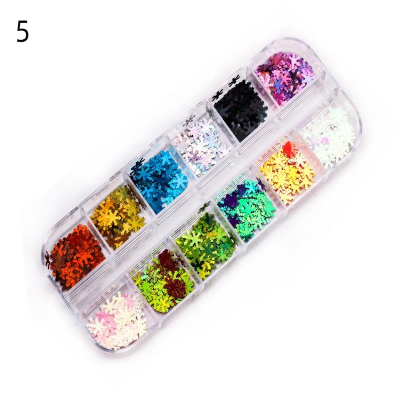 Halloween Ghost Pumpkin Shape Glitter Sequins 1 Box Holographic Festival DIY Craft Nail Decoration Art Accessories