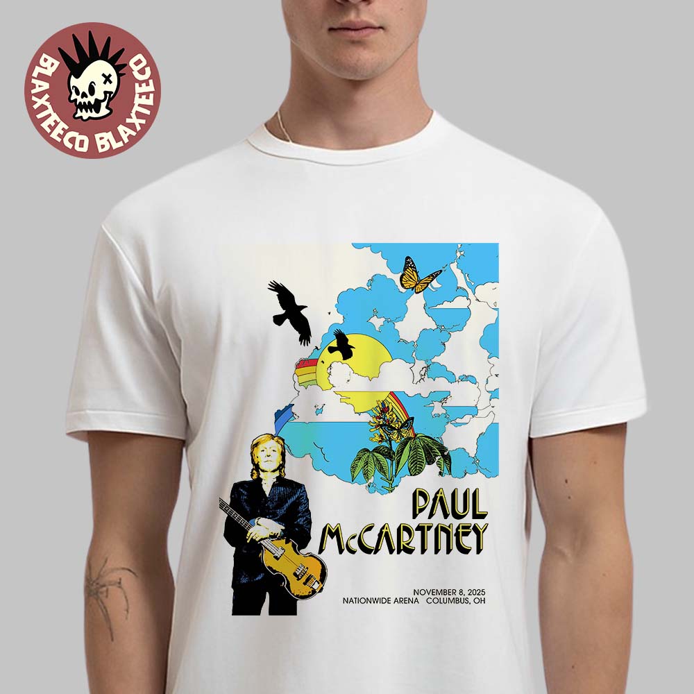 Paul McCartney Columbus Ohio 2025 Got Back Tour Event Tee At Nationwide Arena On November 8 2025 T-Shirt