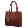 Chic And Stylish Candy Color Pu Leather Tote For Women With Floral Design