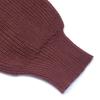 2026 Autumn/Winter V-neck Puff Sleeve Knit Sweater Dress - Women's Casual Solid Color Style