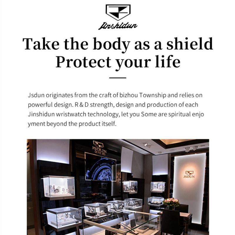 JINSHIDUN New Business and Leisure Men's Watch Multifunctional Automatic Mechanical Watch Tourbillon High-end Watch