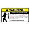 J512# Panties Warning Peek Slap Decal Anime Sticker on The Car Vinyl Decal Waterproof Decoration Car Stickers