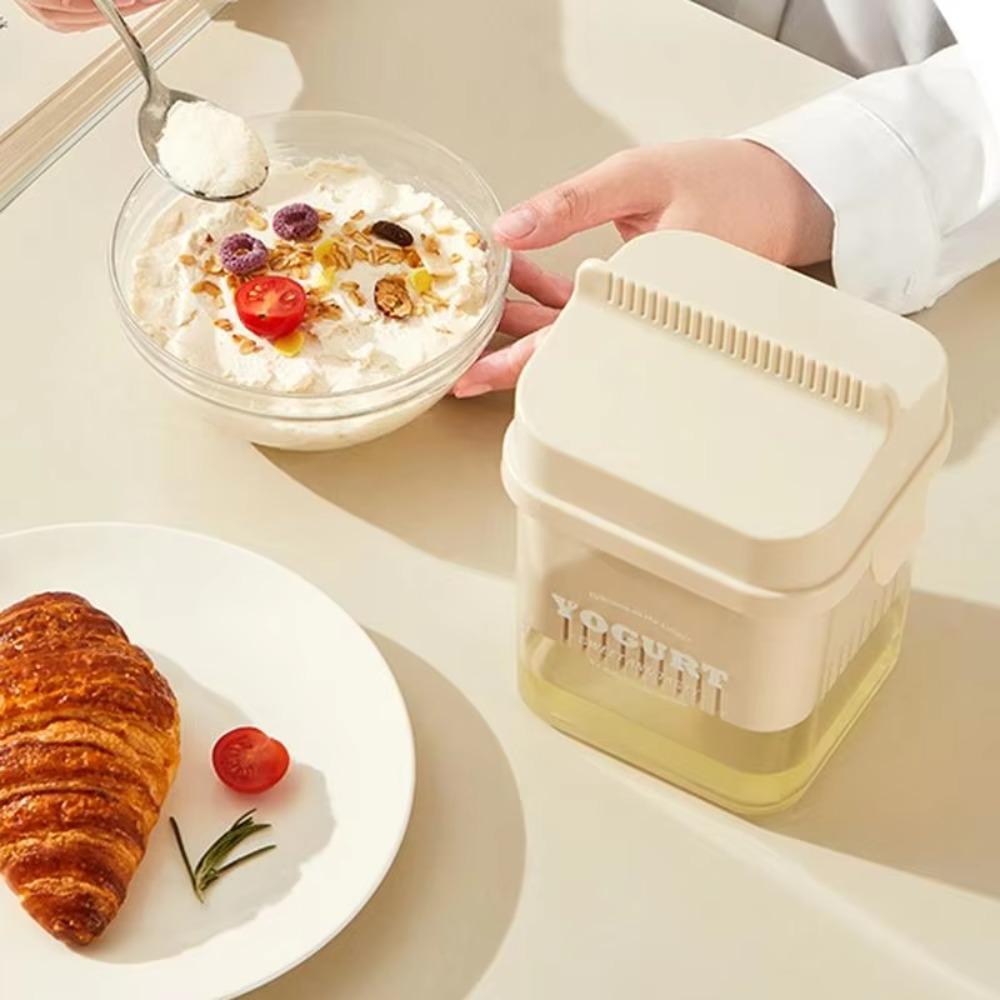 Spring Press Type Greek Yogurt Strainer Transparent Body Whey Separator Yogurt Maker Bread