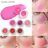 6-color Mousse Blush Nude Natural Delicate Color Long-lasting Matte Velvet Rouge Waterproof Face Beauty