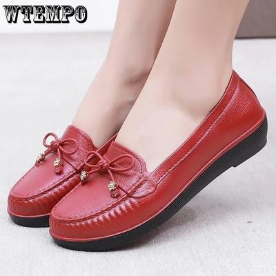 ПВХ водонепроницаемые нескользящие мягкие толстые каблуки рабочие туфли женские большие размеры однотонные повседневные банты одинарные туфли