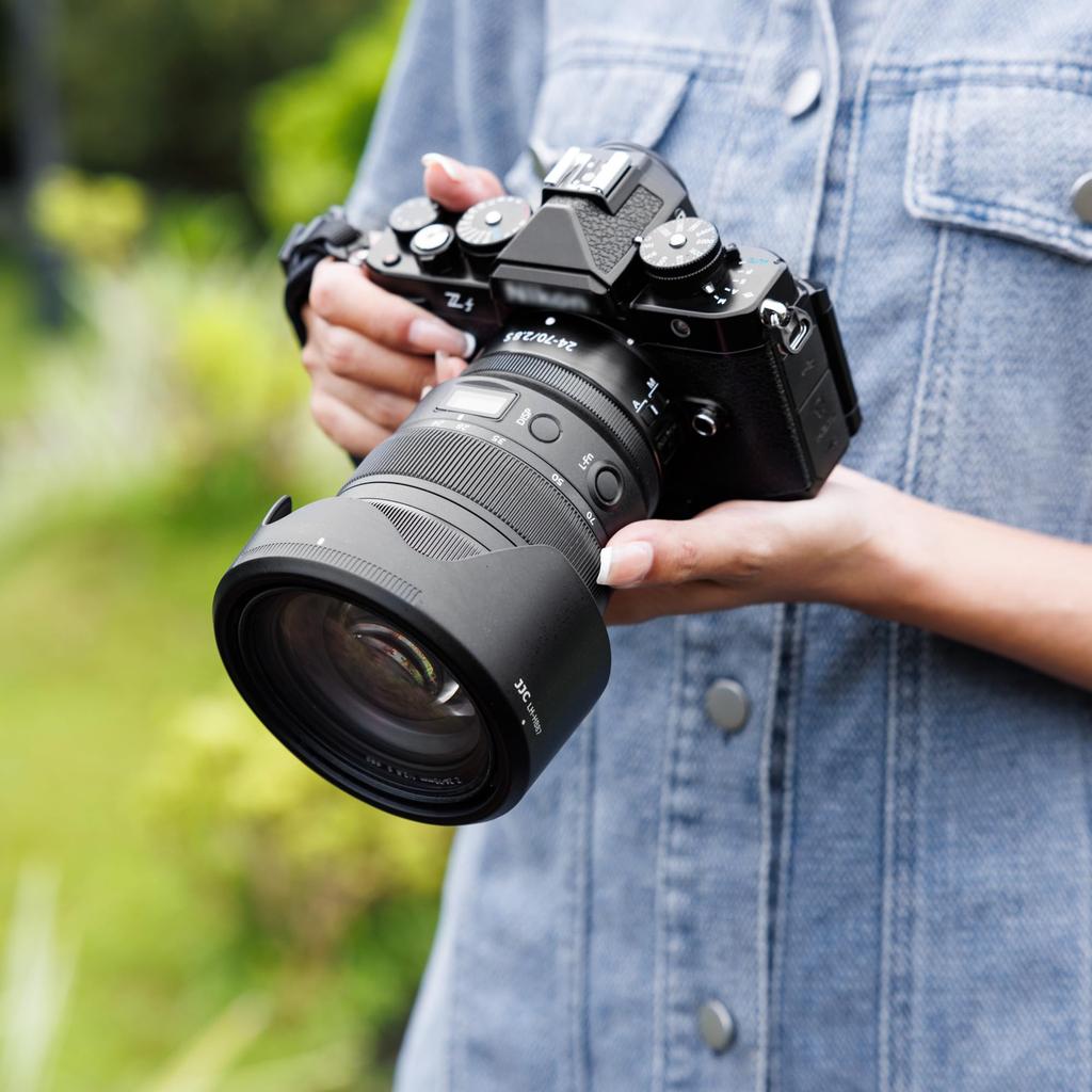 JJC Reversible Bayonet Lens Hood Compatible with Nikon Protective Filter and Lens Cap for Nikon NIKKOR Z S Compatible with Nikon Z8 Z9 Z50 HB-87