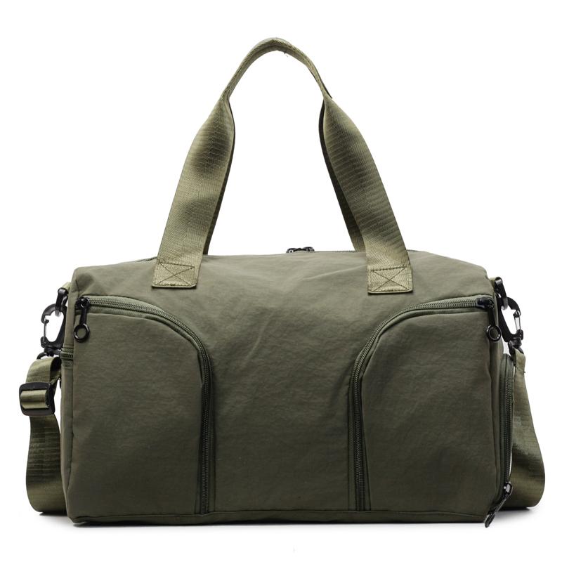 Дорожная сумка на короткие расстояния, женская сумка большой вместимости, мужская спортивная сумка, раздельный дорожный мешок для сухих и влажных вещей