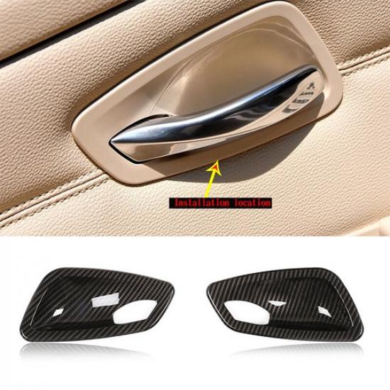 For BMW E92 E93 M3 Coupe 05-12 Door Handle Bowl Cover Carbon Fiber ABS