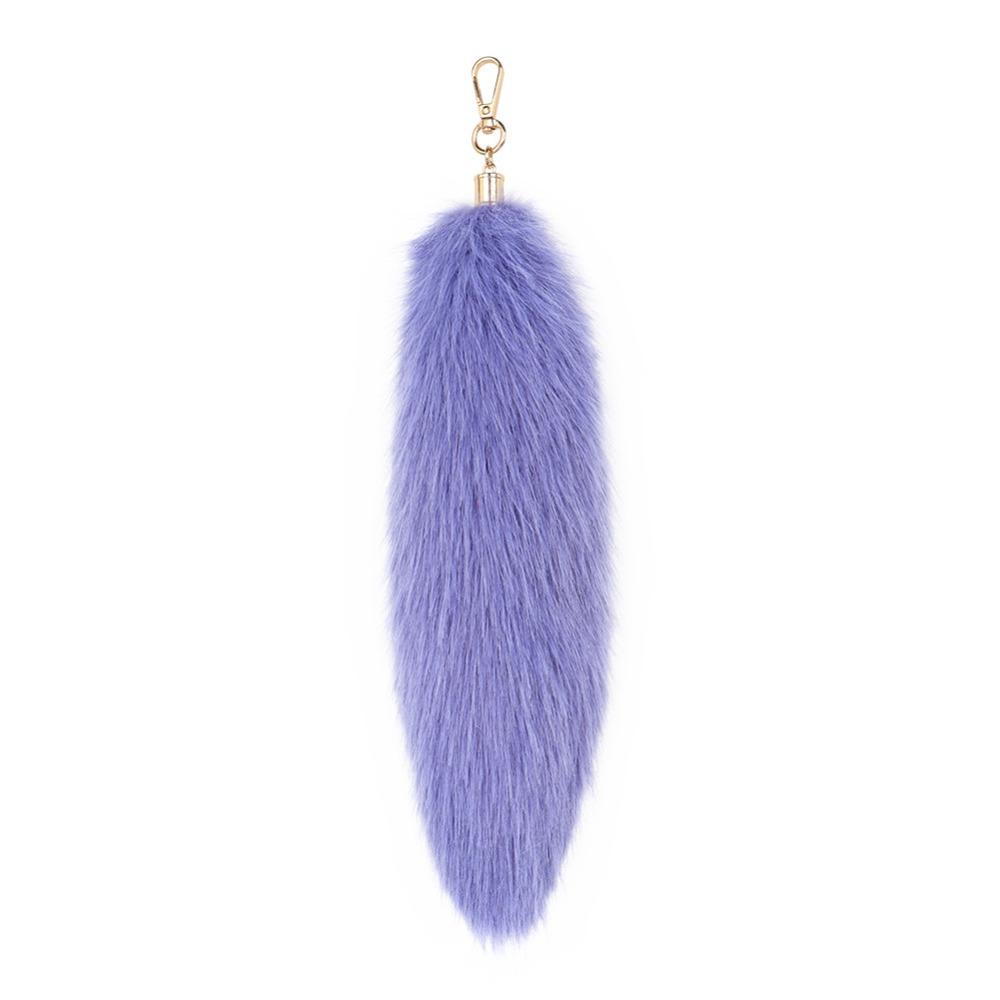 Long Hair Tail Hanging Keychain Bag Charms Plush Tail Keyring Fur Tails Pendant Women Ladies