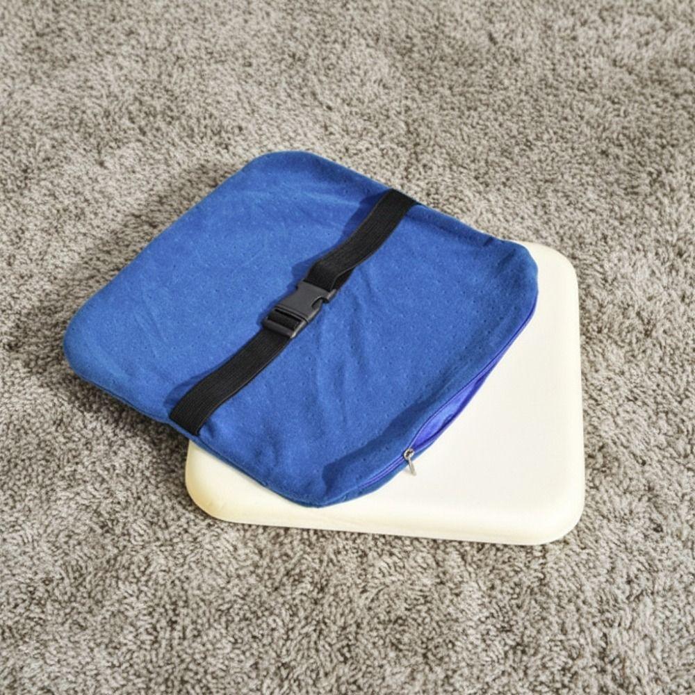 Square Seat Cushion with Strap Plastic Stool Pad Universal Student Chair Cushion Kindergarten