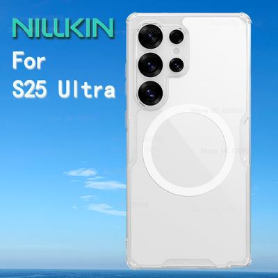 Чехол NILLKIN Nature Pro с магнитом для Samsung S25 Ultra, плотно прилегающий чехол, прозрачная накладка