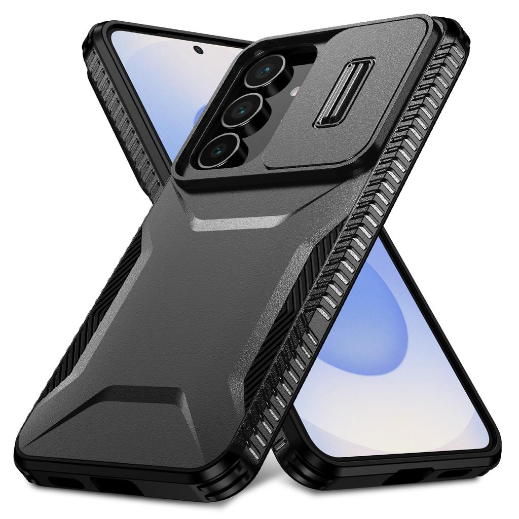 Чехол для Samsung Galaxy S25 FE Camshield TPU+PC Чехол для телефона Нескользящий Боковой край