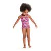Baby Girls Learn To Swim Printed Thin Strap Frill One Piece Swimsuit