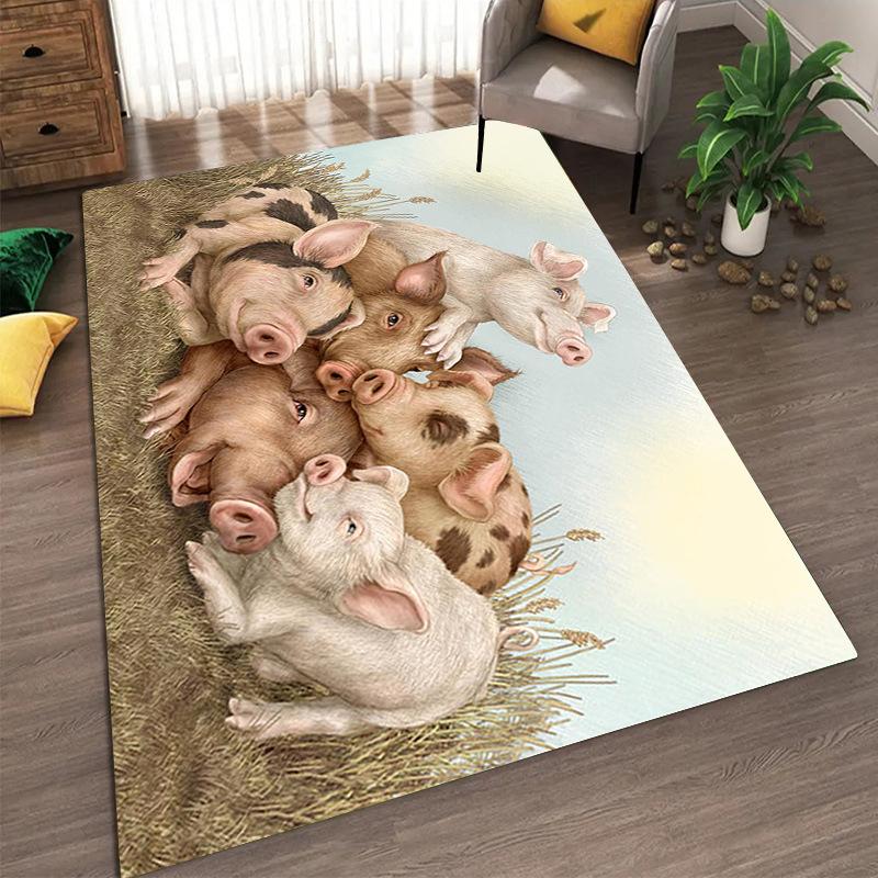 Ковер в скандинавском деревенском стиле для спальни, дивана, чайного столика, татами, мультяшный, длинная полоса, домашний, для гостиной, напольный коврик