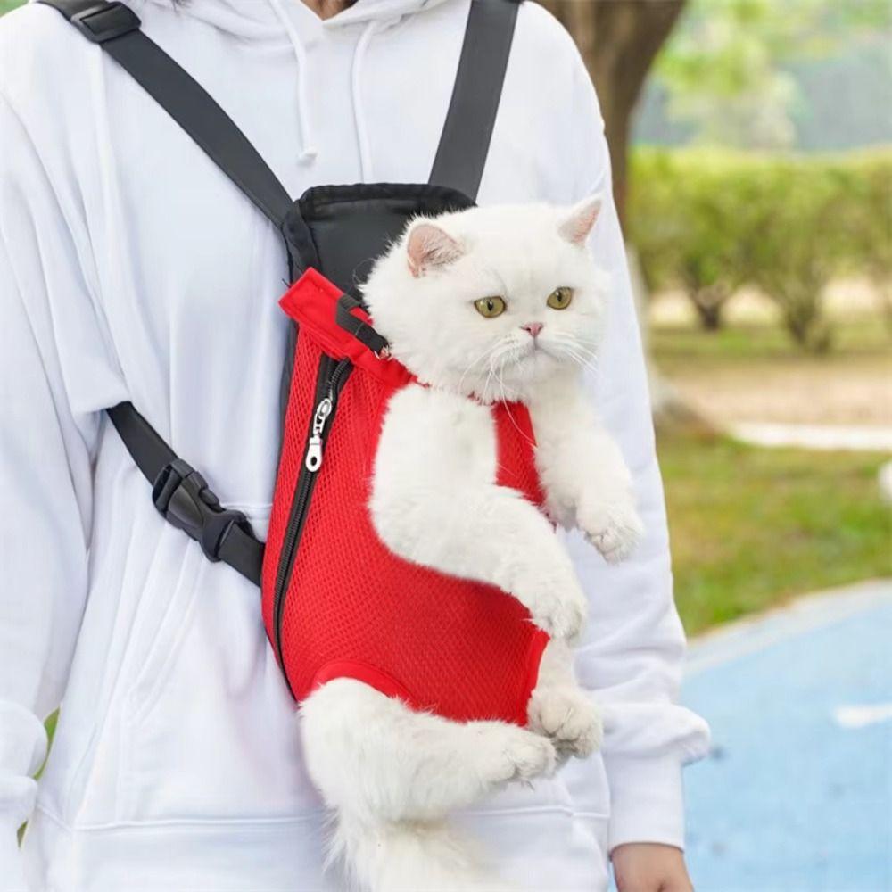 Adjustable Pet Backpack Double Shoulder Dog Carrier Backpack for Small Dog Cat Outdoor Accessories