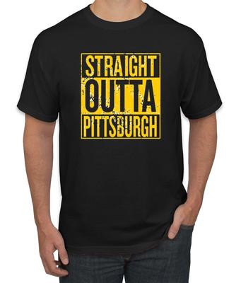 Straight Outta Pittsburgh PIT Fan Fantasy Football Sports T- Shirt