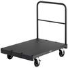Drywall Cart Dolly, 816 kg Load Capacity, 2-in-1 Steel Panel Truck Cart with 12.5 mm Swivel Casters, 91.4 x 61 cm Platform Truck with 3 Side Handrails