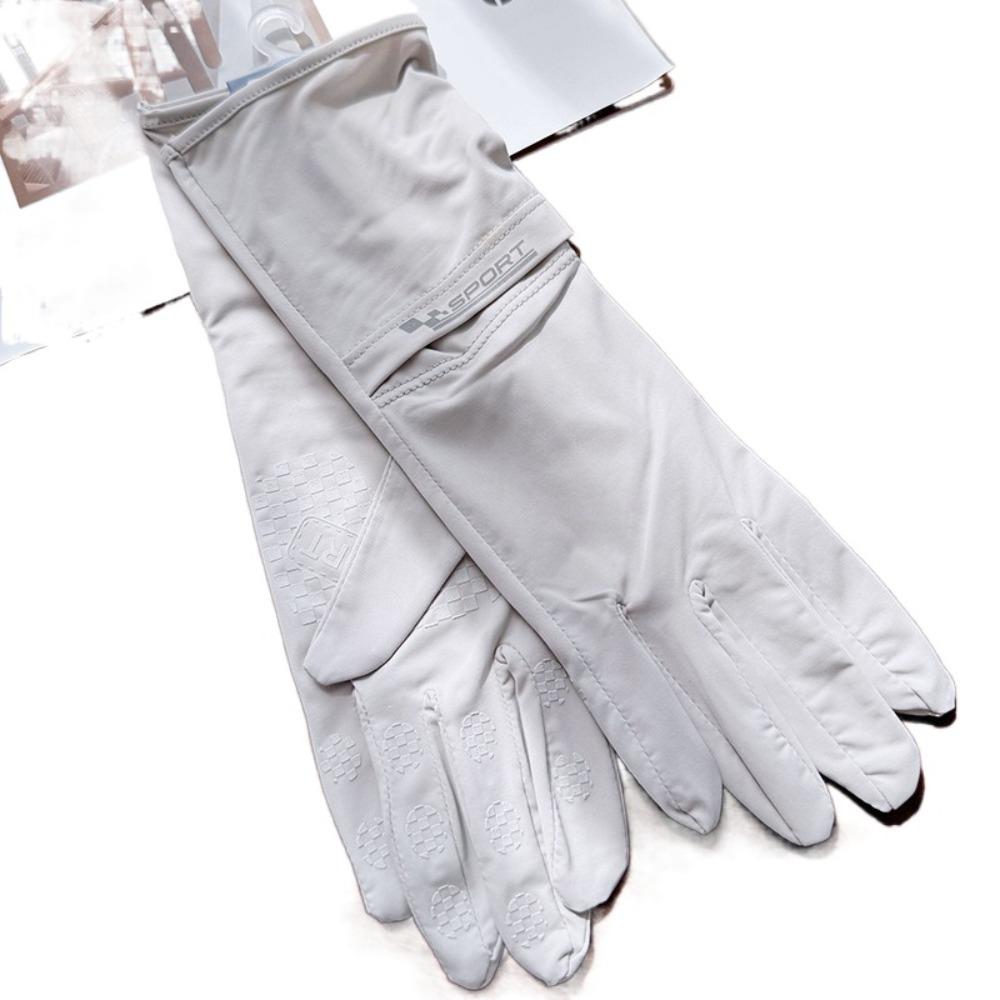 Ice Silk Sun Protection Riding Gloves Breathable Summer Driving Mittens  Woman